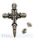 50er Pack Ziernieten Totenkopf Kreuz Skull #126 Motivnieten