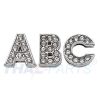 Strassbuchstabe - D - zum Aufschieben - 14mm - Strass Buchstaben