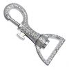 Strass Karabinerhaken 25 x 69mm mit geradem Wirbel Karabiner