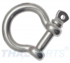 Schäkel geschweift 5mm Edelstahl rostfrei Niro V4a Ankerschäkel
