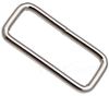 10er Pack Schlaufen 16 x 6 x 2,7mm Rund Stahl, vernickelt