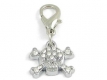 Strassanh&auml;nger Totenkopf #8 Strass / Schmuck Anh&auml;nger