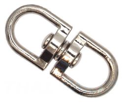 10er Pack Wirbel Rund 12mm Zinkdruckguss vernickelt