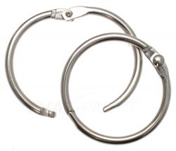 Warenring Metall Ring Heftringe aufklappbar Schraubverschluss Gürtelring 127 mm 
