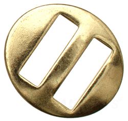 50er Pack Halfterring Halfterschnalle Oval 25mm vermessingt