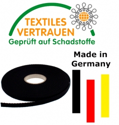 25mm breit 10m 3-farbiges PP Gurtband schwarz/rot/gelb Deutschland 