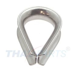 10er Pack Drahtseil Kauschen 6mm Edelstahl Niro DIN 6899 ( Kausche )