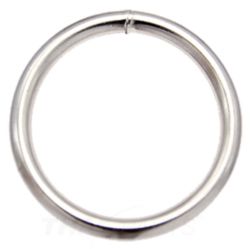 10 O-Ringe 20mm Rundringe Taschenringe Metallringe Stahl geschweißt