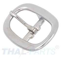 Halfterschnalle 30mm Messing vernickelt