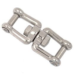 Wirbel Gabel/Gabel Typ B 63mm Edelstahl V4A Innensechskant