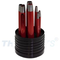Rund-Locheisen Set 2,0 - 10,0 mm, 9 einzelne Locheisen