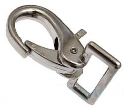 50er Pack Karabinerhaken 27 x 60mm mit fester se Zinkdruckguss