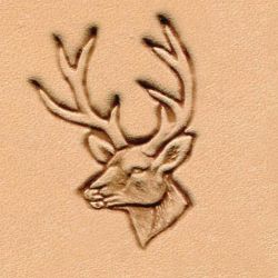 Punzierstempel 3D, Wei�wedelhirsch, Gr��e 25 mm