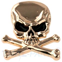 Concho #114 29mm x 32mm Dekor Sch�del Knochen Conchos Gold Leathercraft