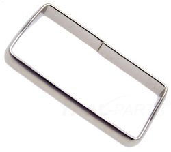 50er Pack Schlaufen 20mm x 12 x 4mm Halbrund Hoch Stahl vernickelt