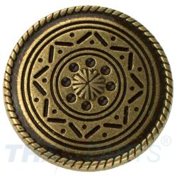 Concho #135 29mm Western Conchos Leathercraft Antik Bronze
