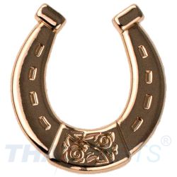 Concho #166 27mm Western Reitsport Cowboy Hufeisen Conchos Gold