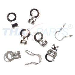 100er Pack Einh�nge�sen f�r 4,5mm Kugelketten Silbern Schlie�en