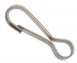 10er Pack Simplexhaken 25mm Edelstahl Rostfrei Simplex Karabiner