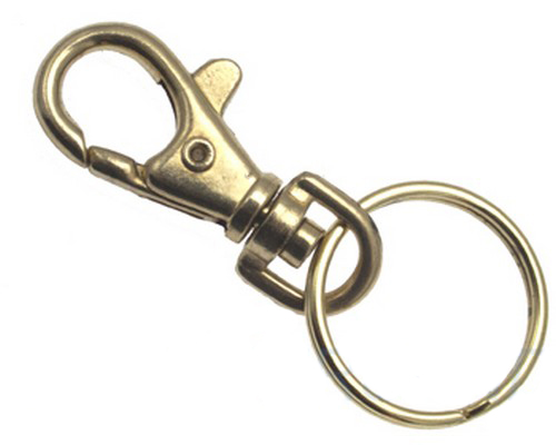 Karabinerhaken mit Schlüsselring Karabiner Schlüsselanhänger 