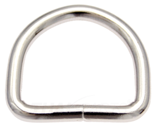 D-Ring Metall silber glänzend D Form 44mm 