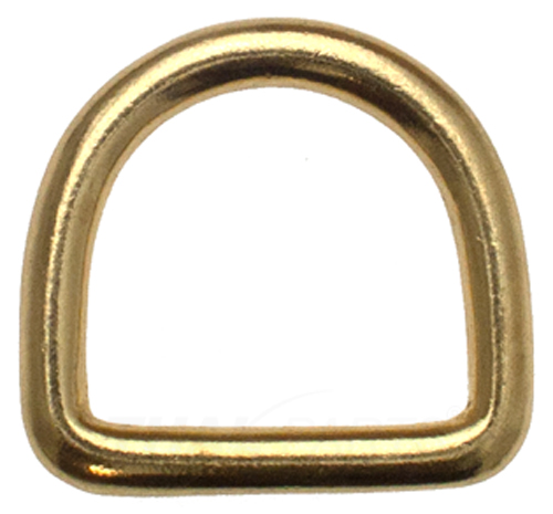 D-Ringe 22mm x18x4,0 MESSING REIN Halbrund Ring D Ring D-Ring D Ringe 10 St 