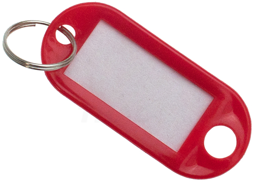 30 Schlüsselschilder rot Schlüsselanhänger beschriftbar Schlüsselring Schlüssel 