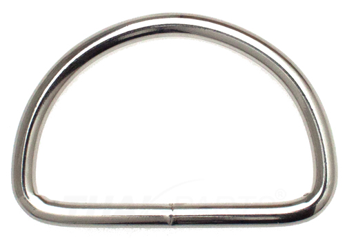 10 St D-Ringe 50mm x 32x6,0mm Kunststoff Halbrund Ring Halbrunde D Ringe D-Ring 
