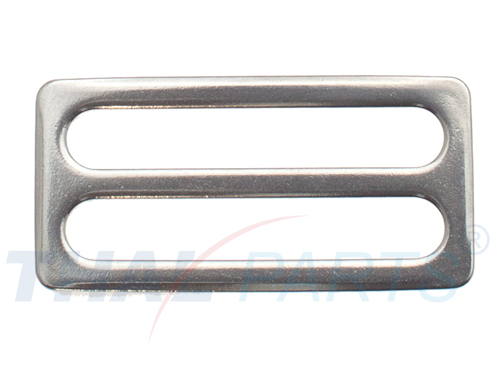 Stopper 50er Pack Schieber 50mm x 5,8 mm  Stahl vernickelt für Gurtband 