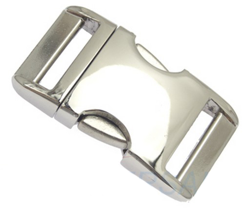 Alumaxx Steckschnalle für 15mm Gurtband Steckschließe Metall Steckverschluss 