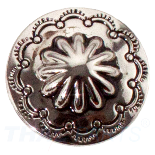 Concho #044 20mm Indiana Kopf Münze Concho Silber Conchos Concha 