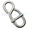Halbrund Ring Halbrunde D Ringe D-Ring 10St D-Ringe 16mm x12x2,6 Stahl vern 