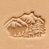 Punzierstempel 3D, Berg & B�ume, Gr��e 25 mm